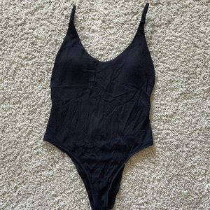 NWT Aerie Black One Piece Bathing Suit